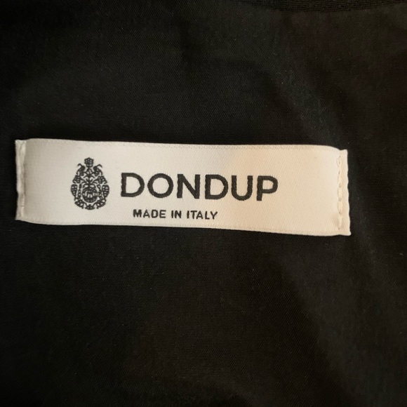 Black Long Sleeve Short Dress With Lace-up Front - Picture 3 of 5